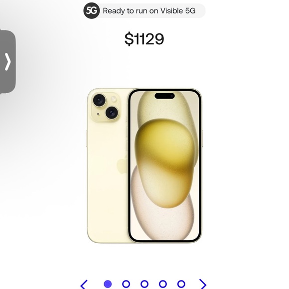 Apple iPhone 15 — Yellow